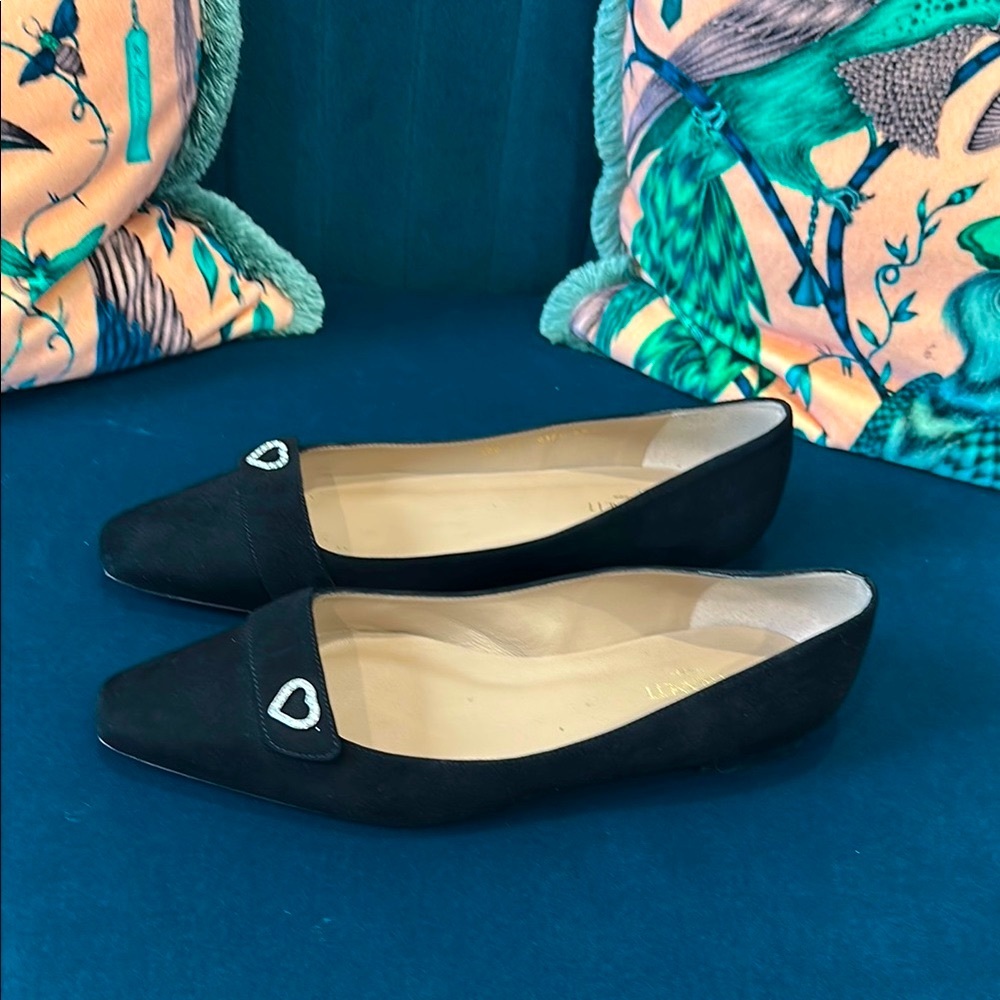 LK Bennett Black Suede Flats / EU 39 / US 8.5